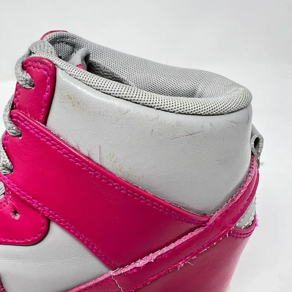 Nike Dunk Sky High Medium Grey Fuchsia 528899-001 2012 Size 9 Hidden Wedge